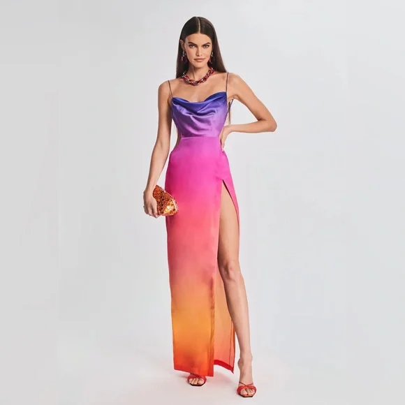 Thirst Trap Woman Pretty Hurts Dress Fashion Nova  @FashionNova :  Caribbean Sunset Ombre